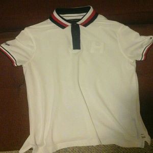 White Tommy Hilfiger Polo